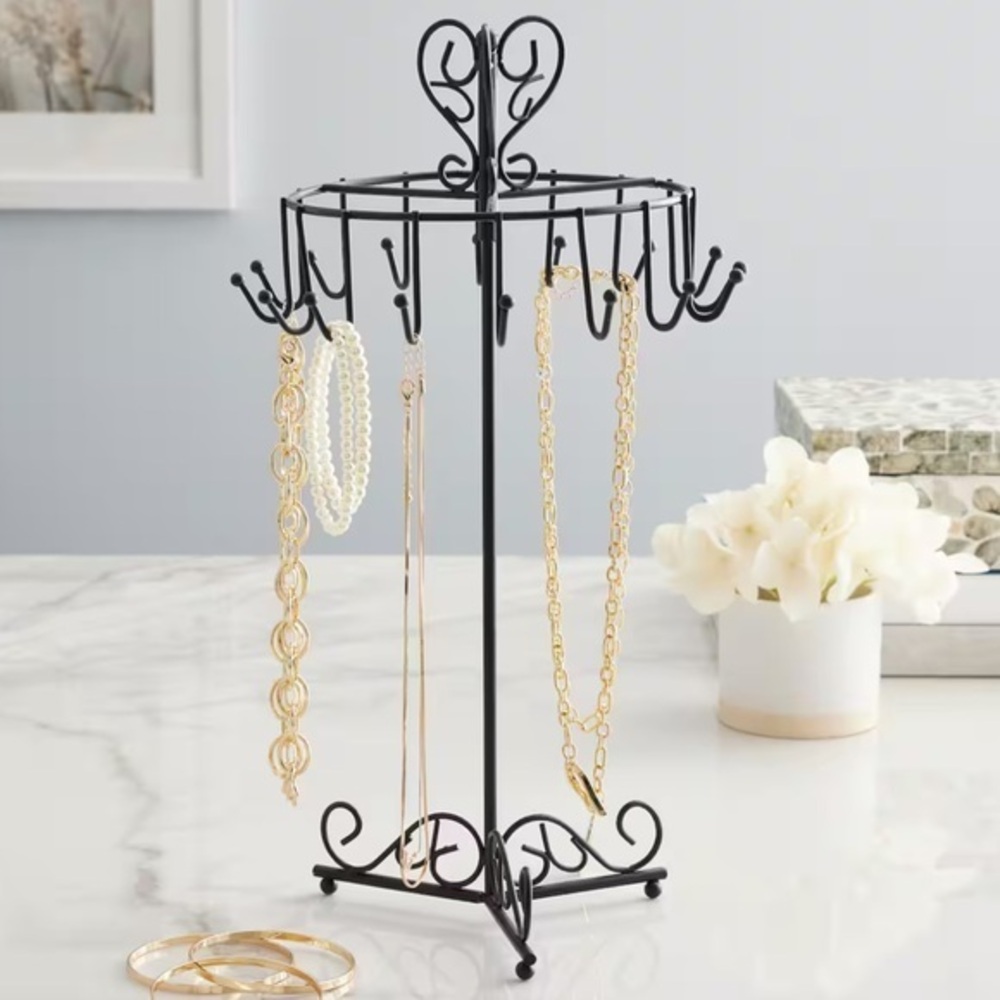 Metal jewelry holder,rotating jewelry holder